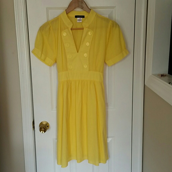 *VINTAGE* Yellow Swing Dress