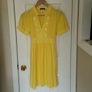 *VINTAGE* Yellow Swing Dress