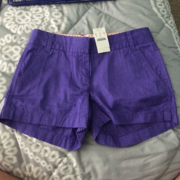 Brand New Purple J. Crew Shorts