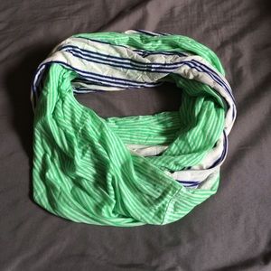 Gap Infinity Scarf - Blue and Green