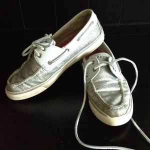 Silver Sperry Top Sider