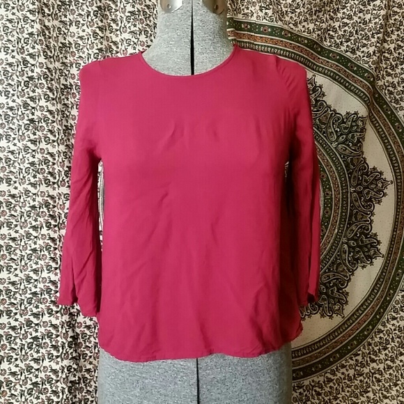 Dark red summer top