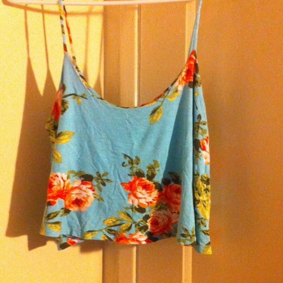 Cute floral crop top
