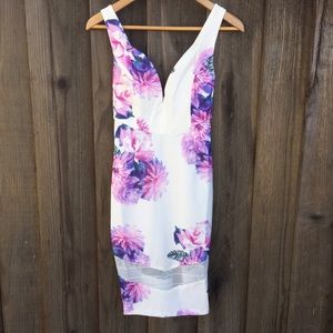 Floral bodycon dress