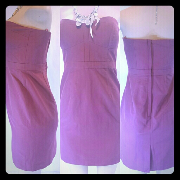 Pink Classic Strapless Dress in Faille Dress
