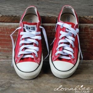 Red All-Star Lo Top Converse
