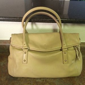 Kate Spade beige leather hand bag