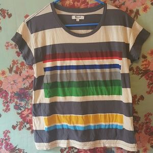Madewell multicolor stripe t-shirt