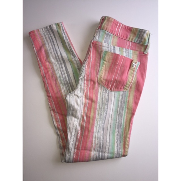 Black Orchid Denim - 🌞🌞Stripped colorful straight leg stretch jeans!