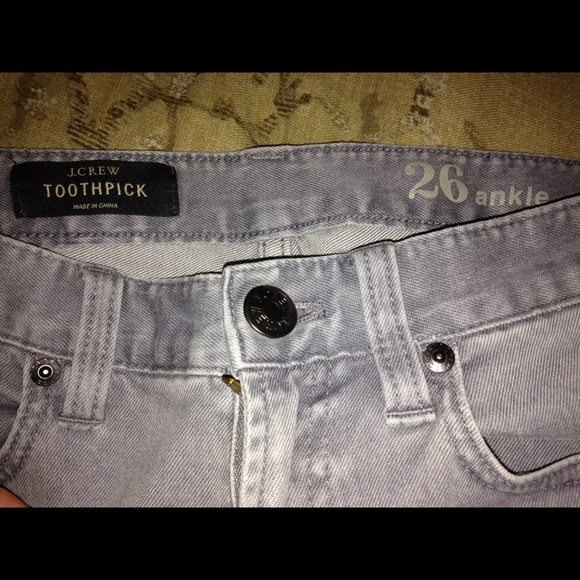 Grey J-Crew Skinny Jeans - Picture 2 of 2