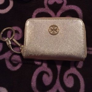 Gold Tory burch wallet