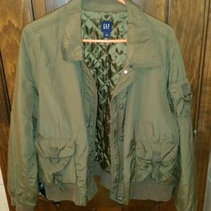Gap army bomber fall jacket.
