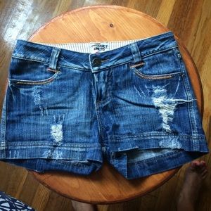 Ripped Jean Shorts