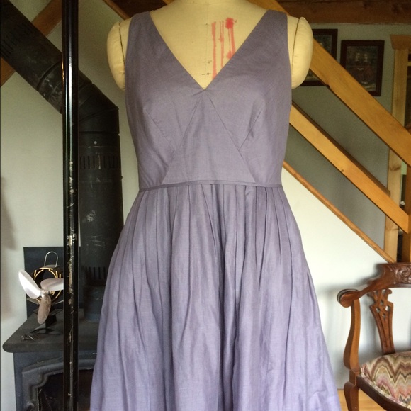 J. Crew Lavender Dress Purple Cotton Sleeveless