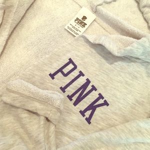 Victoria's Secret Pink lgray giants hoodie small