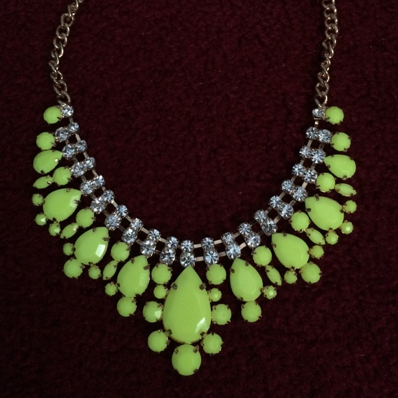 Yellow neon necklace