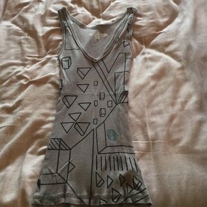 Tight volcom v-neck tank top