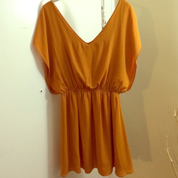 BB Dakota mustard dress