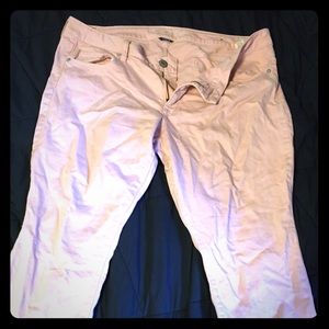 American eagle light pink stretch jeans.