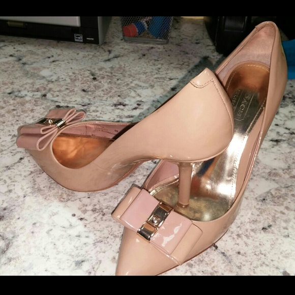 Coach patent leather heels