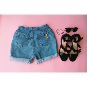 Denim shorts