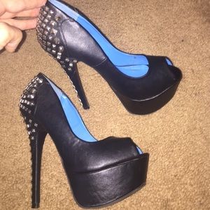 Black high heels