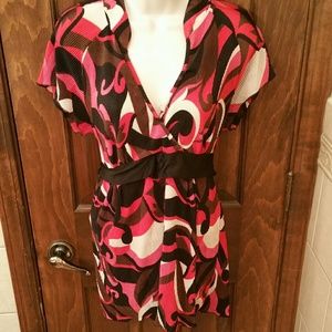 Cute multi color blouse. 2for10$tops