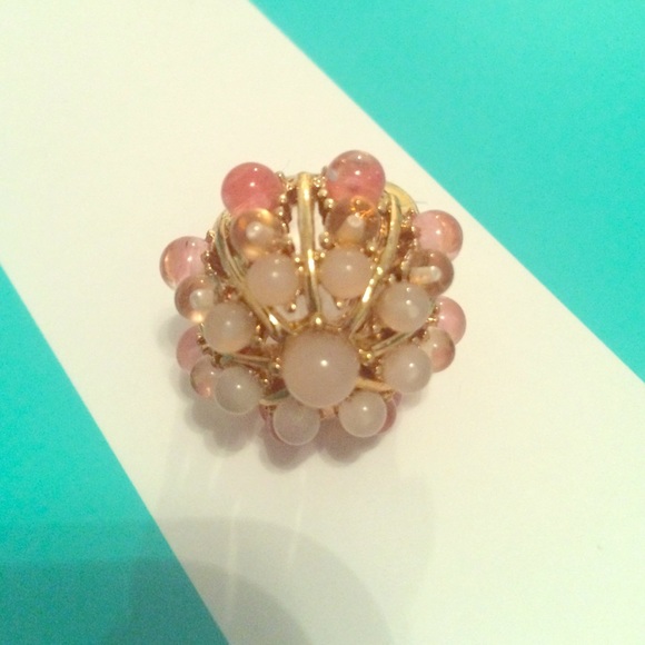 Banana Republic Peach and Ivory Dome Ring
