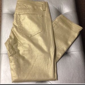 Gold Shiny Pants (New without Tags)