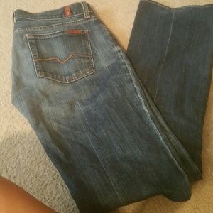 7 for all mankind bootcut jeans size 28