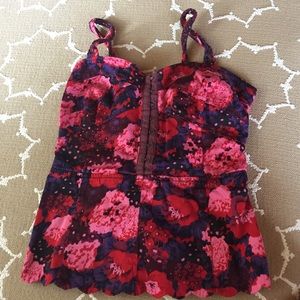 Floral peplum shirt