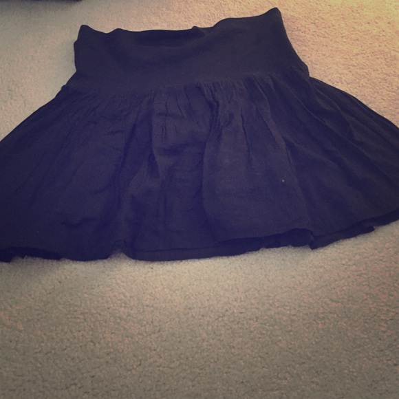 Black chiffon skirt
