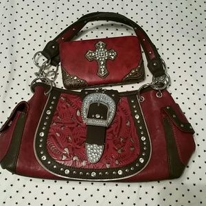 Purse and clutch wallet set