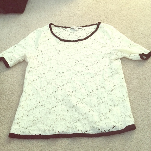 White lace top
