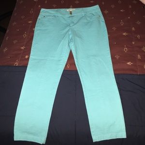 Aqua Blue Michael Kors Capri Pants
