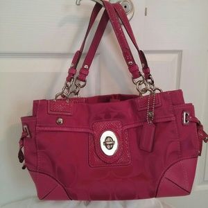 Coach hotpink handbag