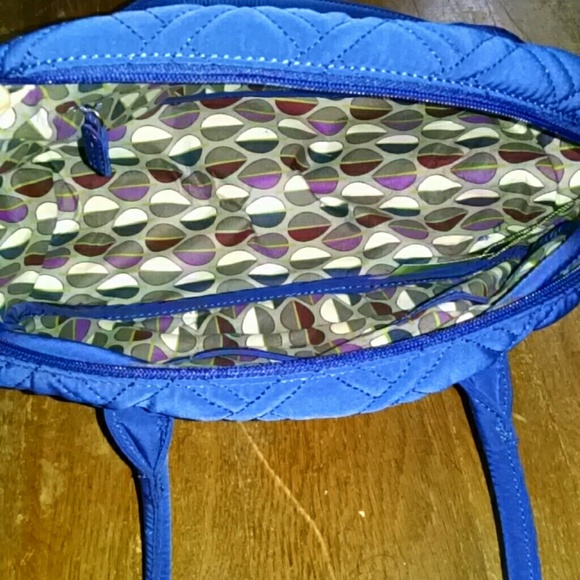 Brand New Vera Bradley Medium Bowler Blue - Picture 2 of 3