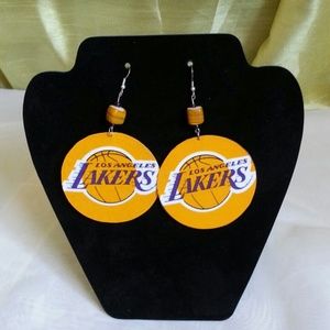 Lakers team spirit earrings