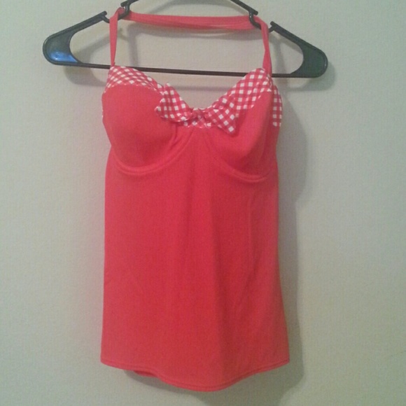 Freya
 Tops - Tootsie Poppy Check Tankini Top - Freya Swim