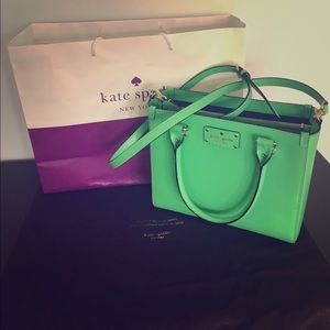Kate Spade Wellesley small Quinn budgreen bag