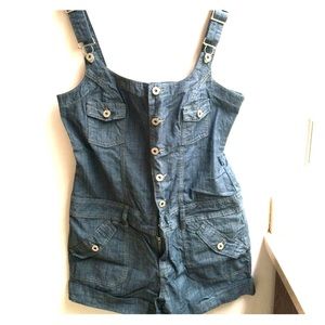 Denim, shorts overalls