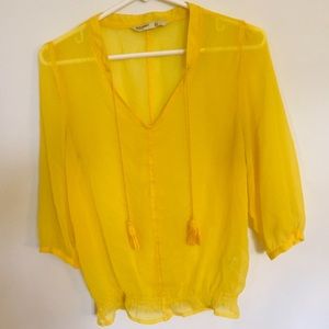 Yellow blouse