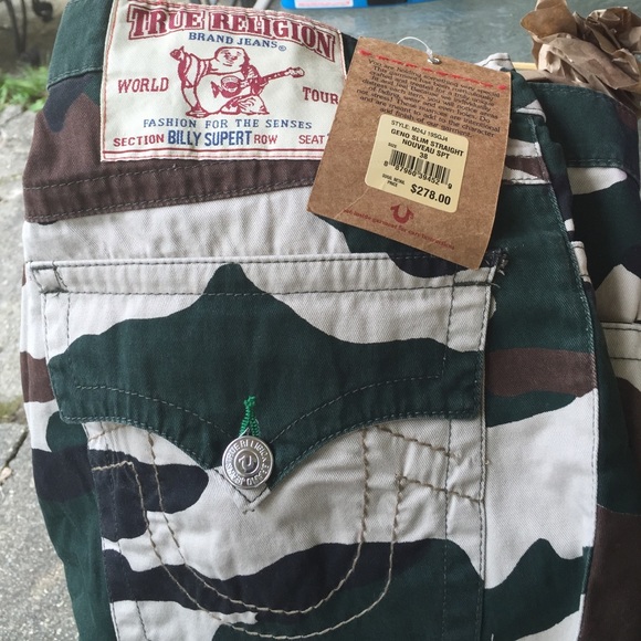 True religion camouflage shorts