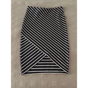 Zara Crossover Midi Skirt