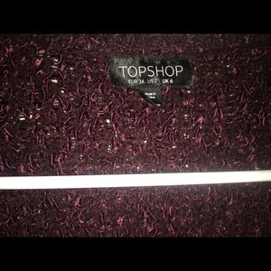 Topshop fluffy throw sweater