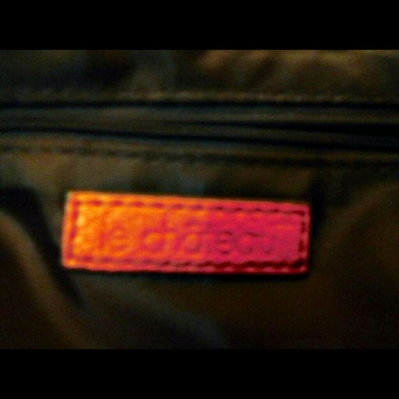 Orange Buckle Oblong Faux Leather Handbag - Picture 4 of 4