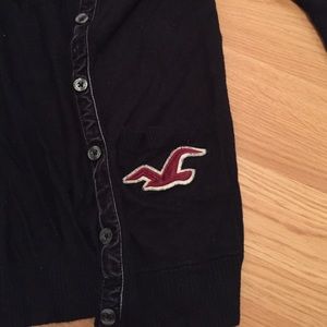 Hollister dark navy sweater cardigan