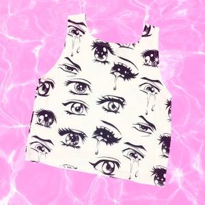 Anime Eye Crop Top