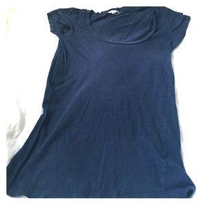 Navy blue fitted shirt