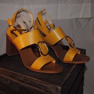 Yellow summer sandals